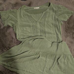 beachlunchlounge Sage Green Blouse